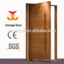 Exterior solid wood pivot door